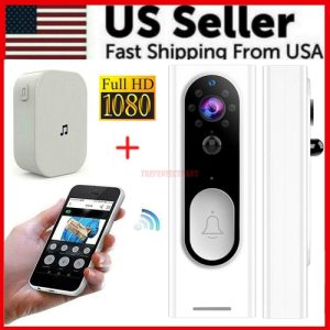 WiFi Ring Doorbell 1080P HD Security Camera Wireless Door Bell Camera